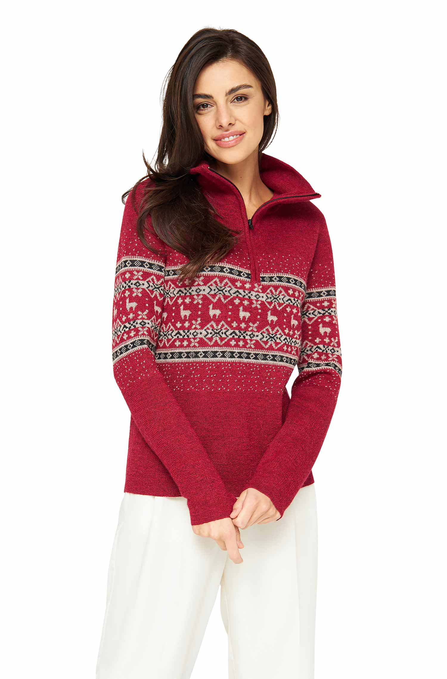 Alpaka Damen Troyer NEVADO Grösse M – Bild 4