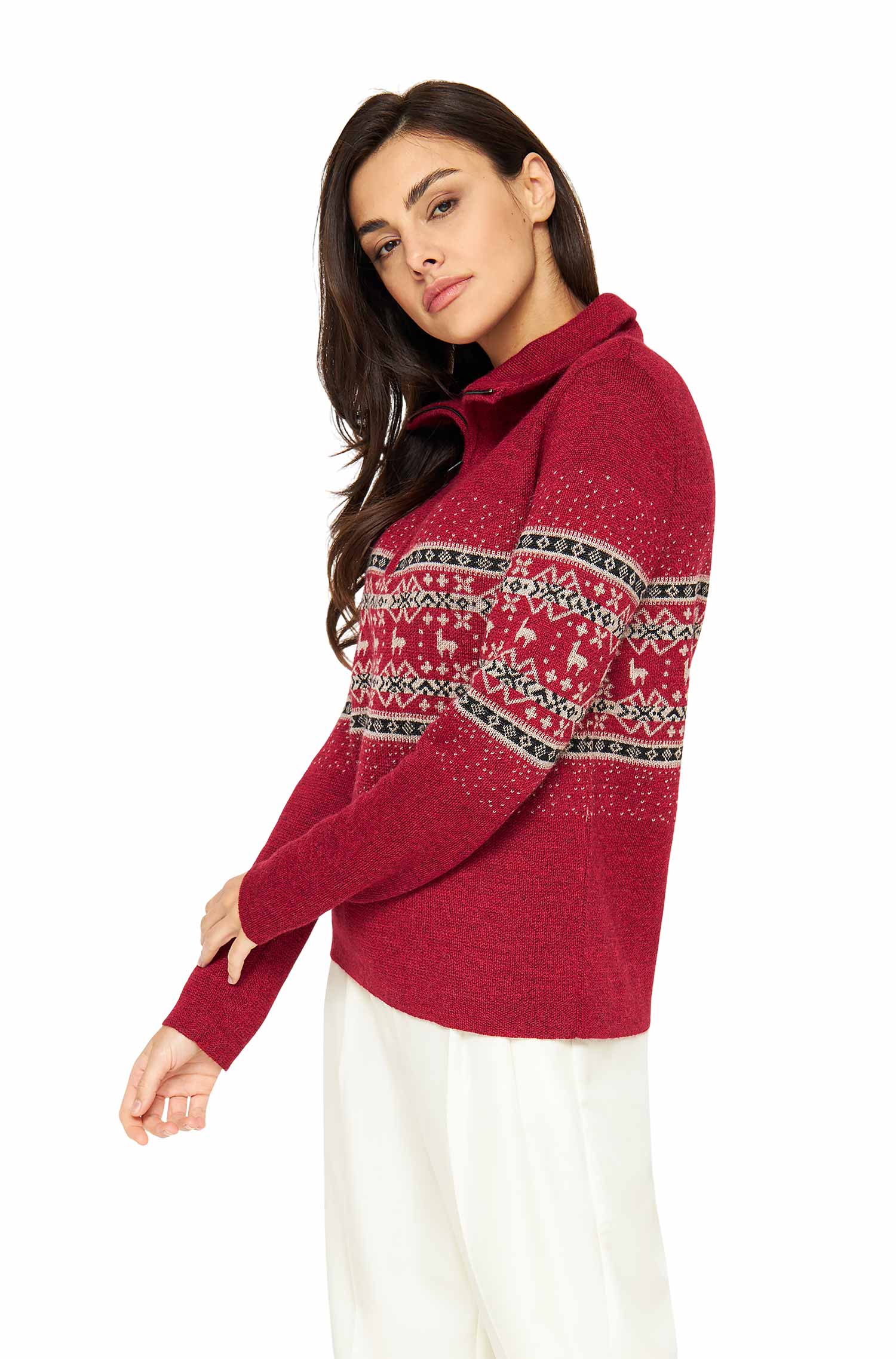 Alpaka Damen Troyer NEVADO Grösse M – Bild 3