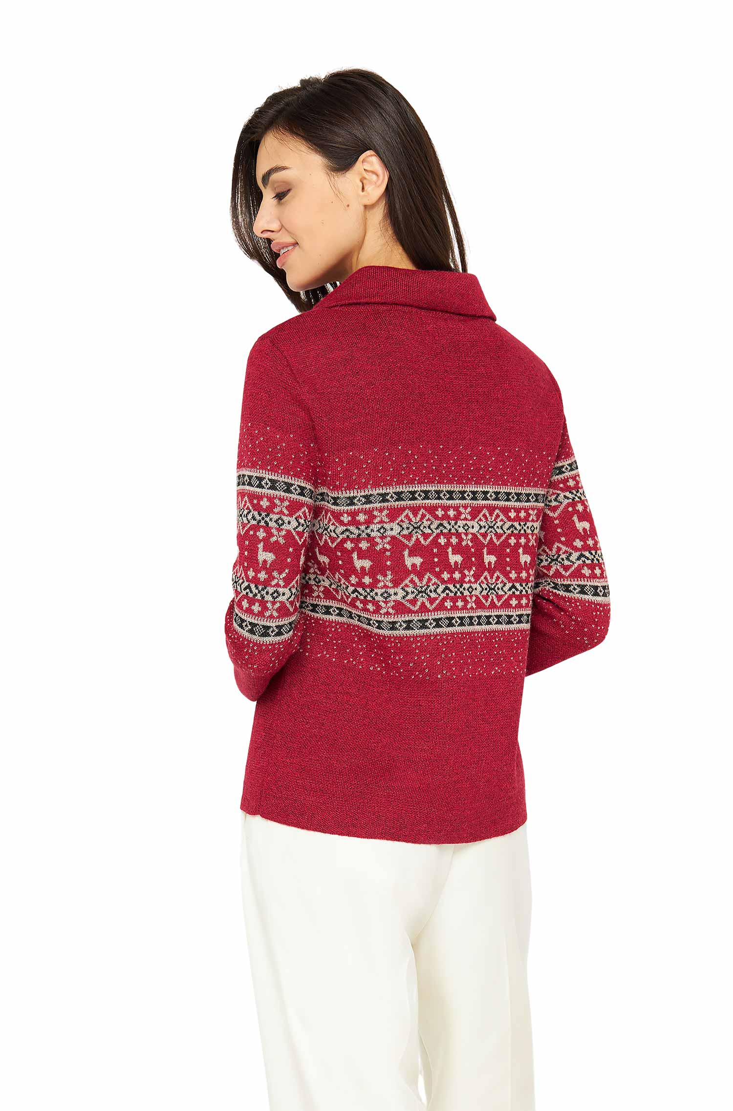 Alpaka Damen Troyer NEVADO Grösse M – Bild 2