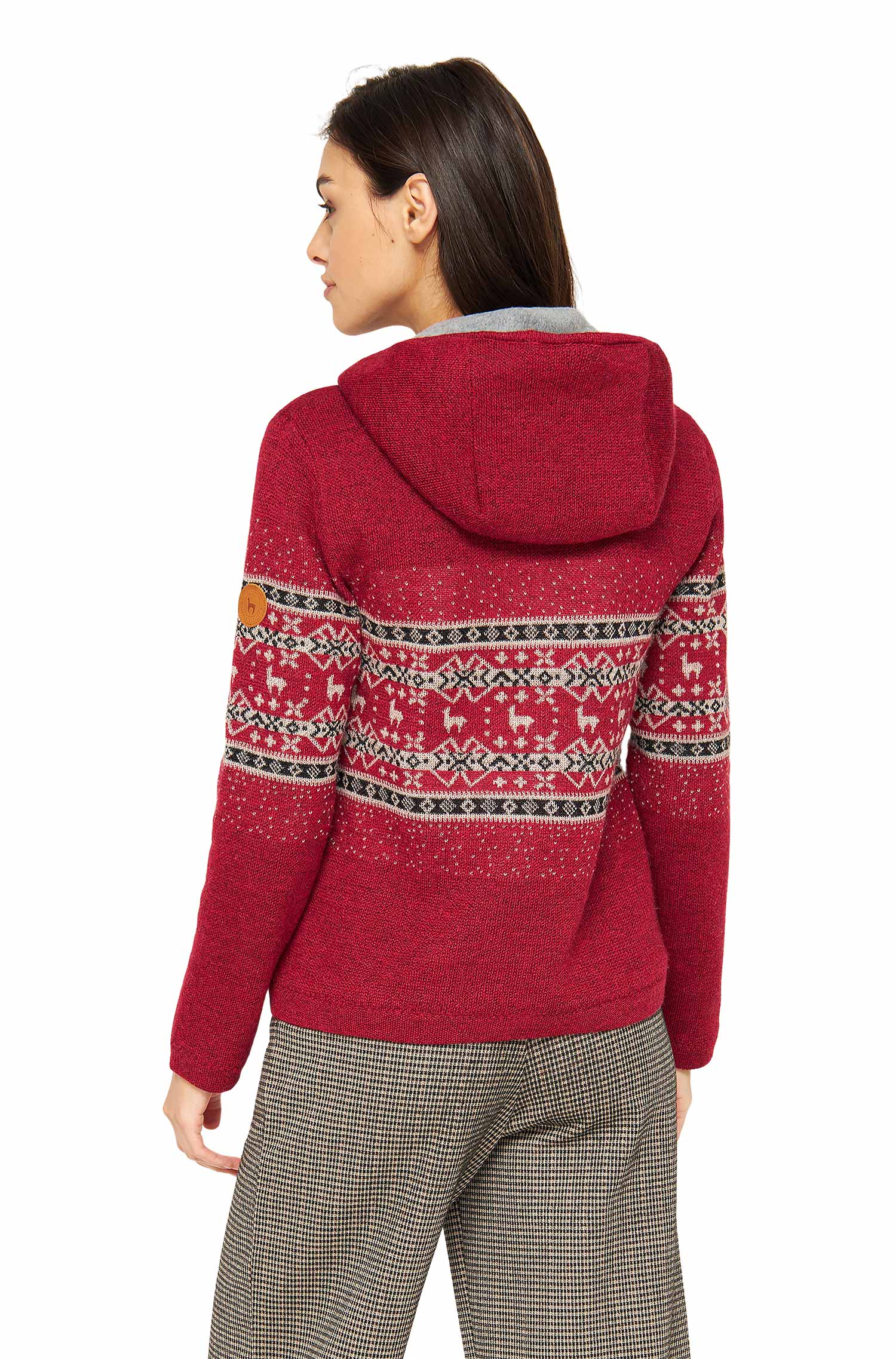 Alpaka Kapuzen Strickjacke NEVADO Grösse M – Bild 2