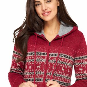 Alpaka Kapuzen Strickjacke NEVADO Grösse M