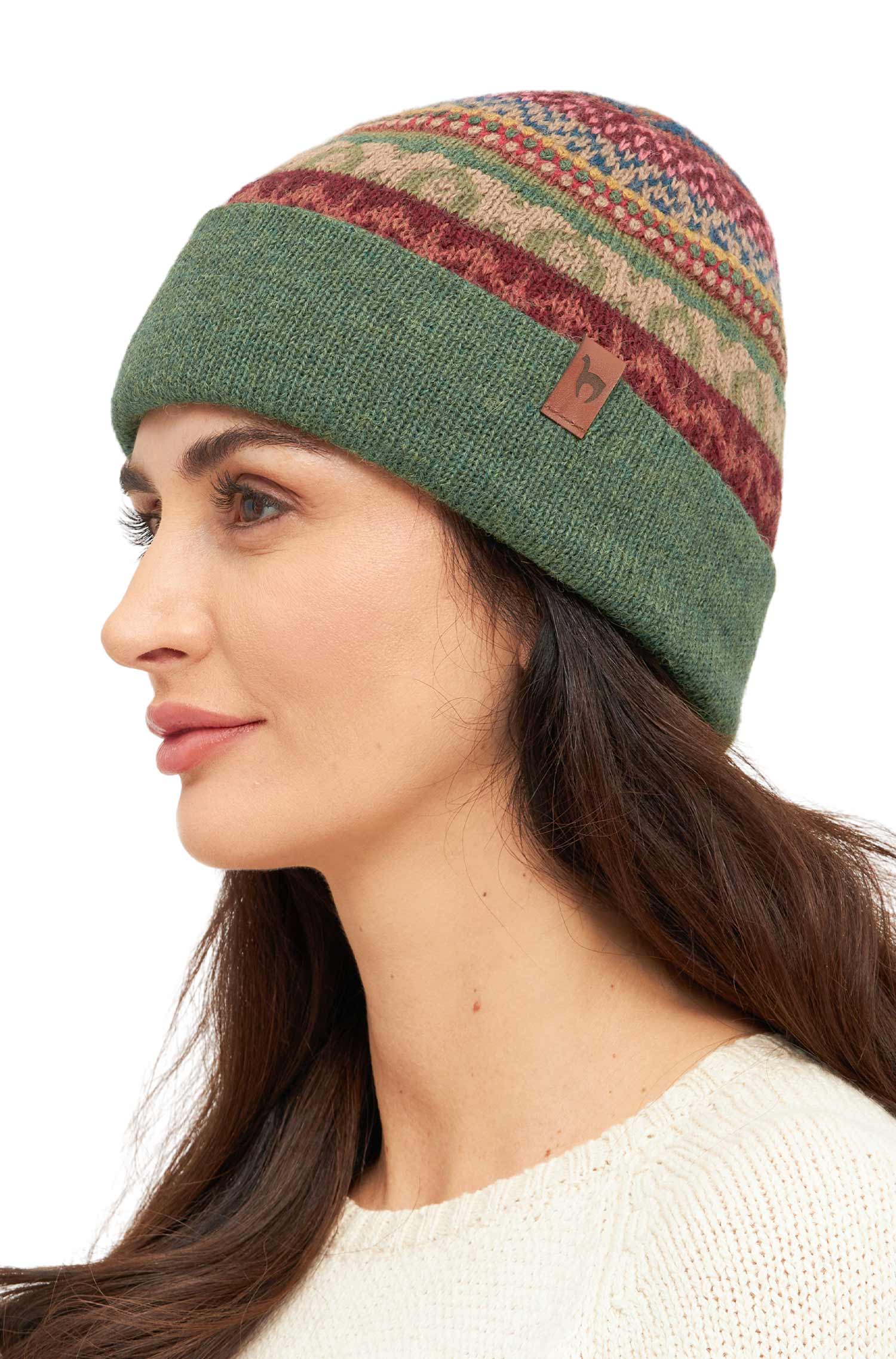 Alpaka Wendemütze LUNA Grösse M