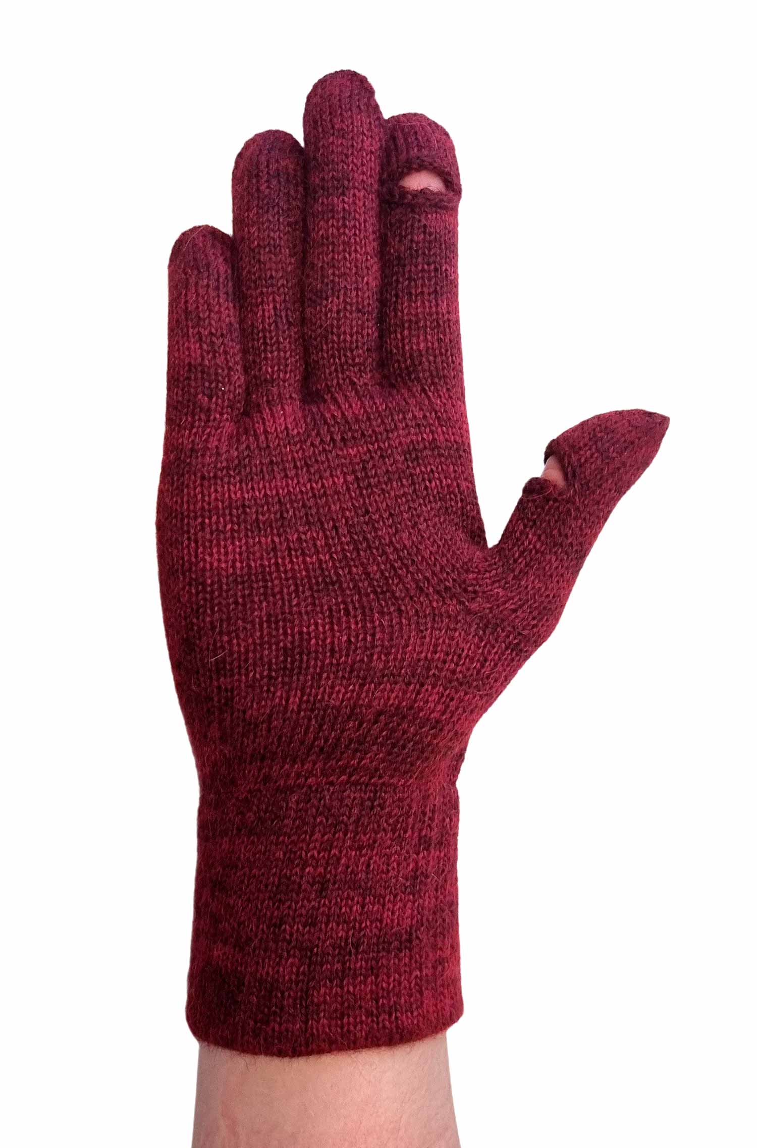 Alpaka Fingerhandschuhe TOUCH Grösse S – Bild 3