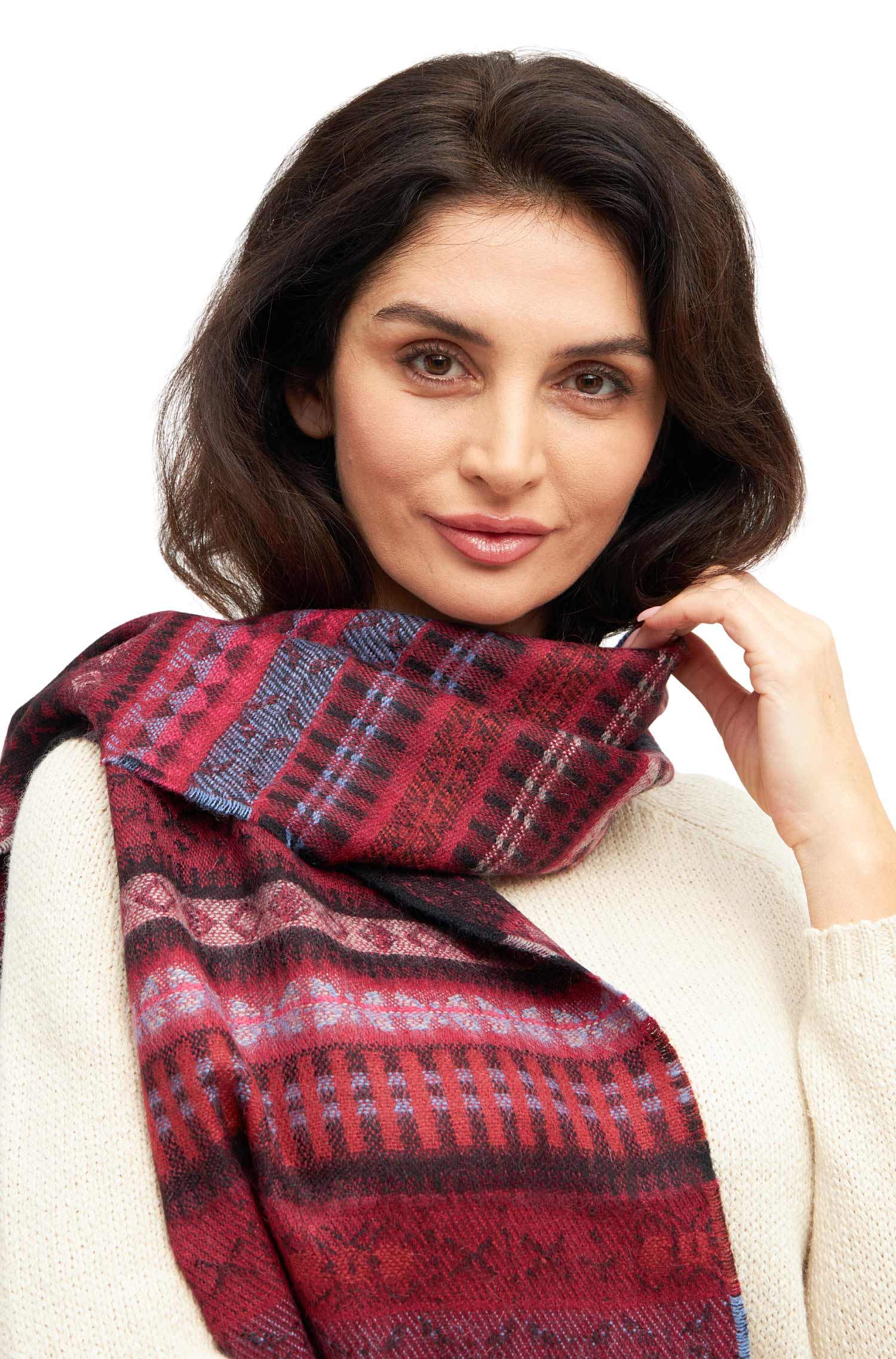 Alpaka Webschal PUKA – Bild 2