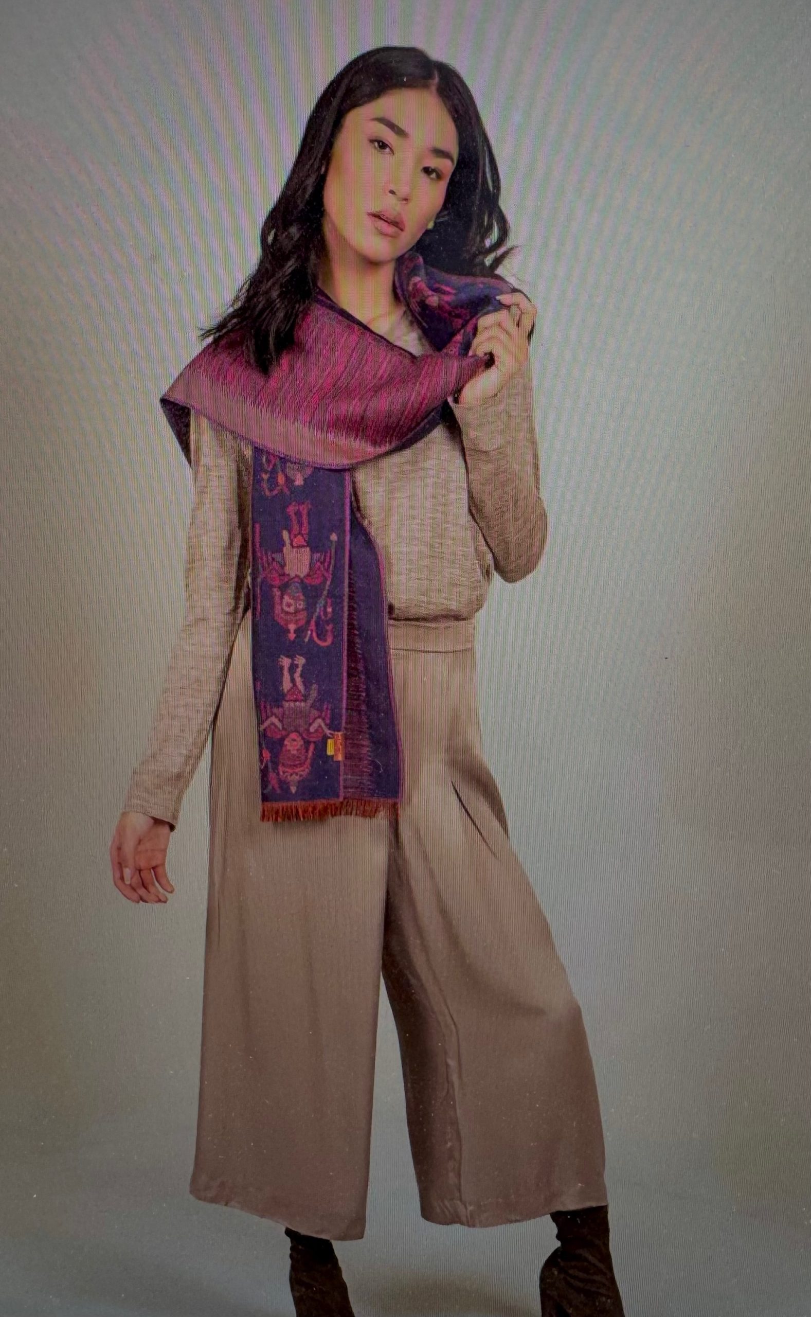 Alpaka Webschal NAZCA – Bild 2