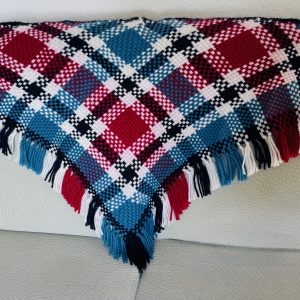 Alpaka Dreieckstuch mit Franzen