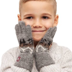 Alpaka Fingerhandschuhe NATURA (Gr. 10-12 Jahre)